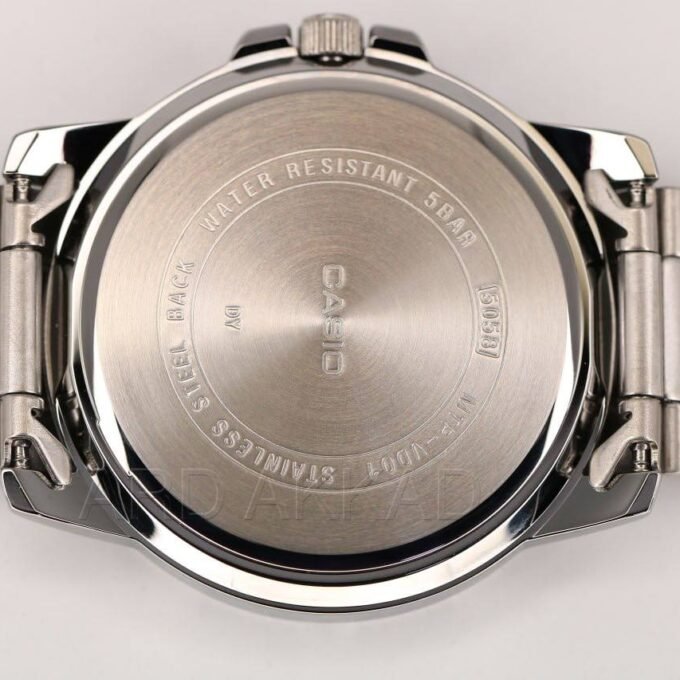 Montre Casio Homme - MTP-VD300D-2EUDF - Bracelet Gris En Acier Inoxydable - Résistante À L'Eau - 12 Mois De Garantie