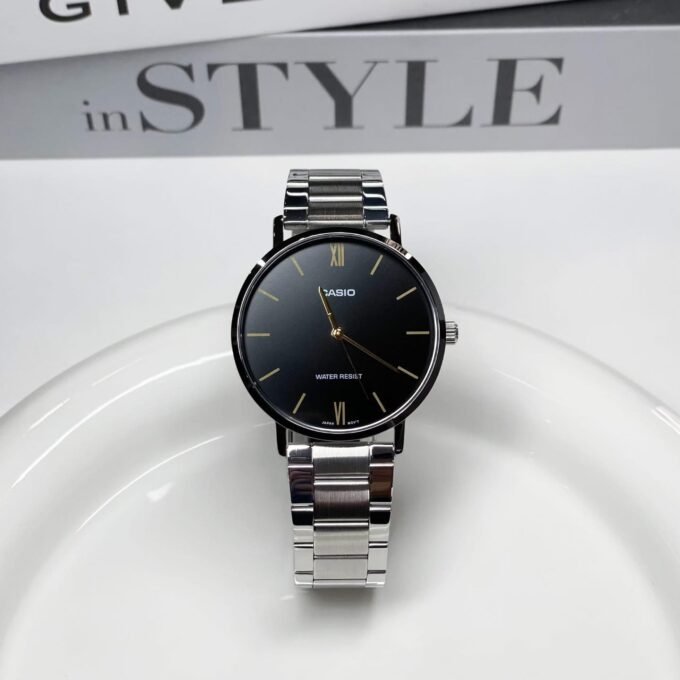 Montre Homme Casio - MTP-VT01D-1BUDF - Bracelet en acier inoxydable - Résistant à l'eau