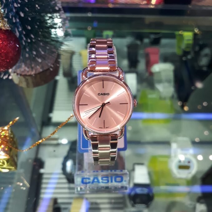 Montre Femme Casio - LTP-E412PG-4ADF - Bracelet en acier inoxydable doré - Résistant à l'eau