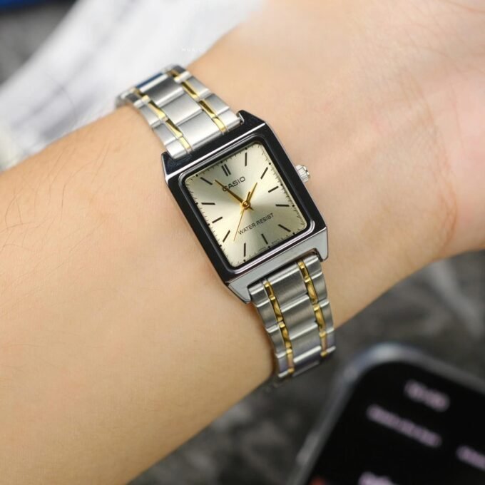 CASIO LTP-V007SG-9EUDF Montre Pour Femmes - Argent/DoRé