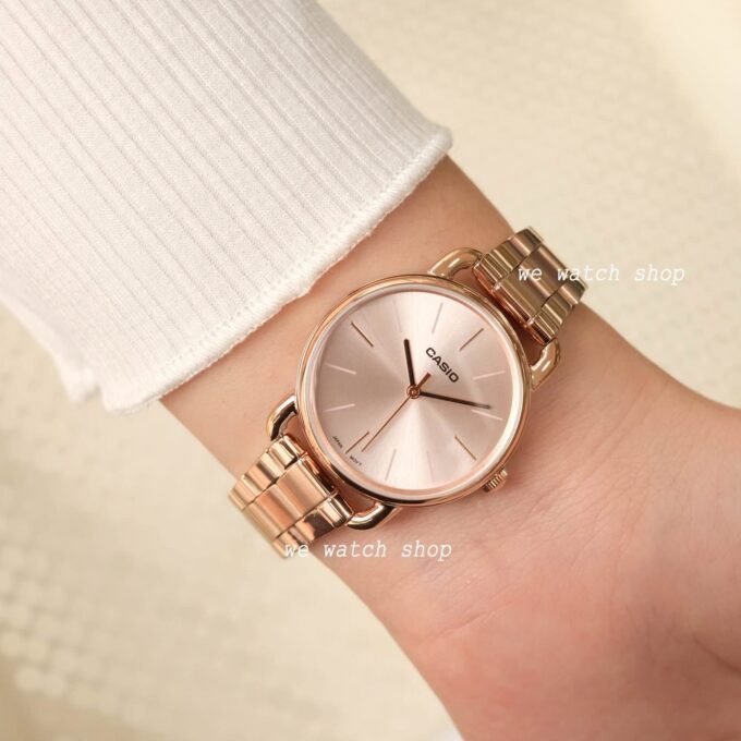 Montre Femme Casio - LTP-E412PG-4ADF - Bracelet en acier inoxydable doré - Résistant à l'eau