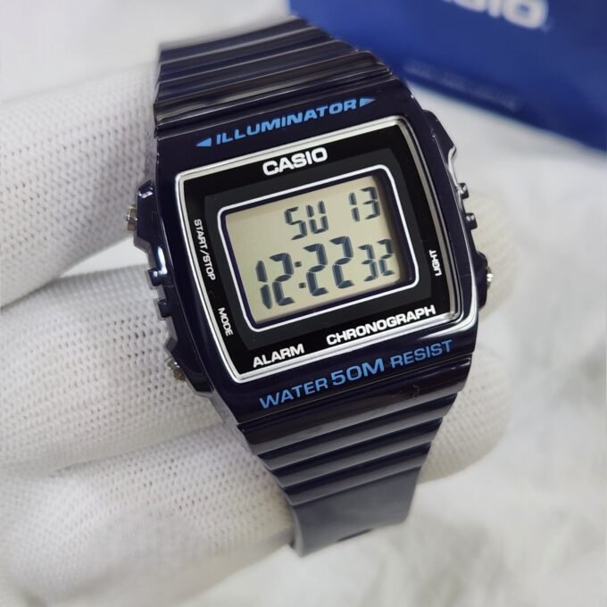 Montre Enfant CASIO - W-215H-2AVDF - Bracelet Noir En Resine - Boitier En Resine - Résistante à l'eau - 12 Mois De Garantie