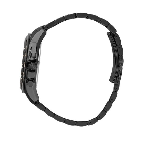 Montre Homme Maserati Traguardo - Cadran Noir - R8873612048 - Bracelet en Acier Inoxydable noir - Affichage analogique - Résistant à l'eau