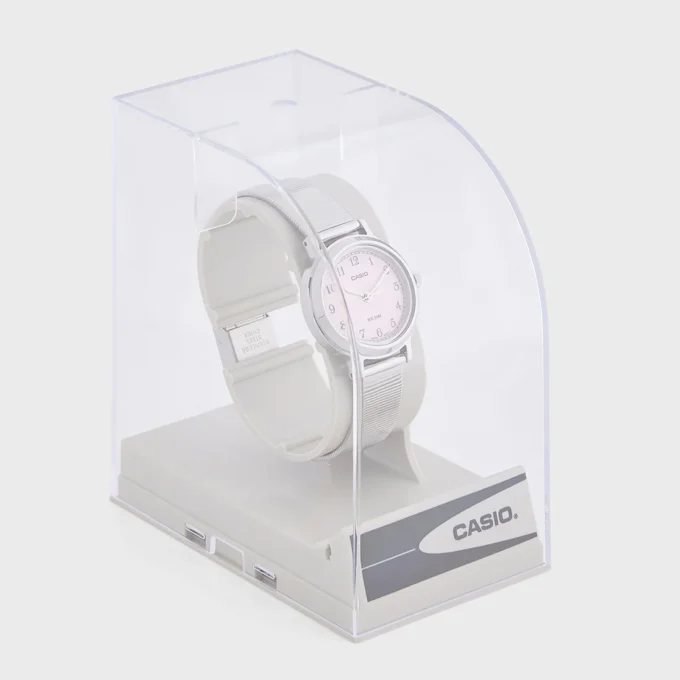 Montre Femme Casio LTP-B170D-4BVDF – Acier Inoxydable, Bracelet Maille, Verre Minéral, Etanche 50m, Précision ±20s/mois, Autonomie 3 ans – Argenté