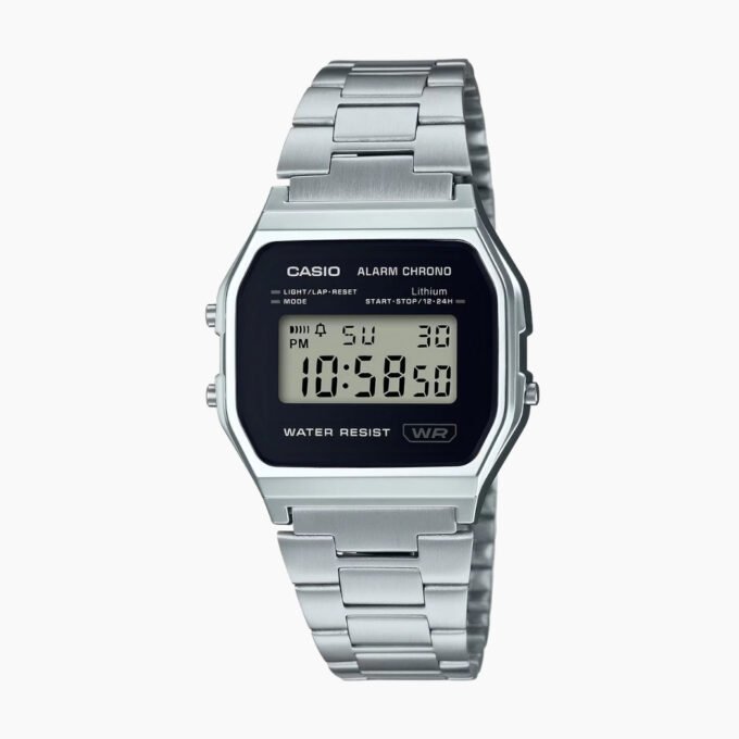 Montre Casio A158WEA-1DF bracelet acier