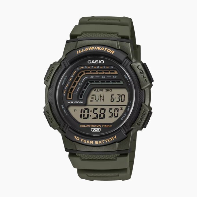 Montre Casio WS-1800-3AVDF bracelet résine