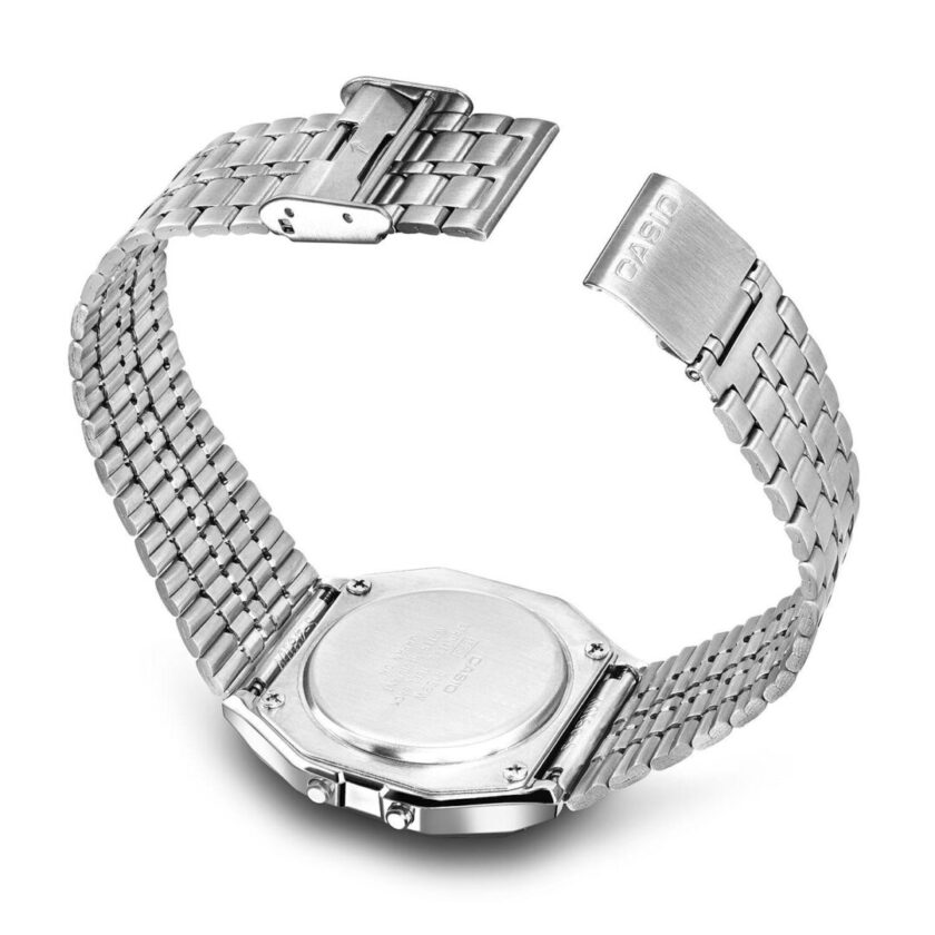 aiwatch_A159WA-N1DF - Montre Casio Vintage - A159WA-N1DF - Bracelet en Acier Inoxydable - Affichage Numérique - Résistant à l'eau