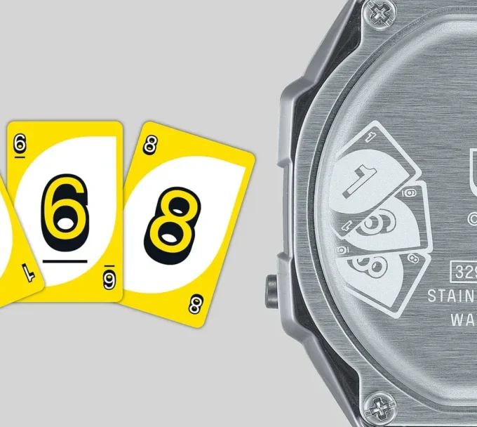 Casio Vintage x UNO, Montre A168WEUC-1ADR - Design Classique et Fonctionnalités Pratiques