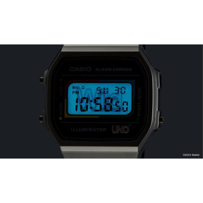 aiwatch_A168WEUC-1ADR - CASIO VINTAGE x UNO, Montre Casio A168WEUC-1ADR - Design Classique et Fonctionnalités Pratiques