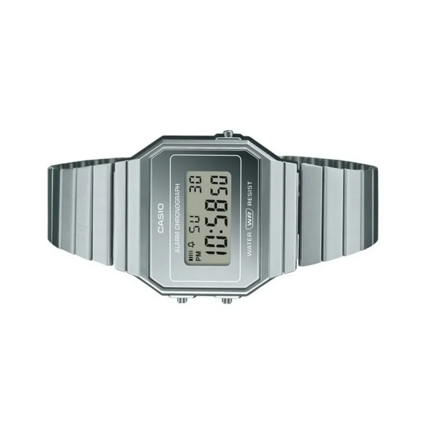 aiwatch_A700WEV-7ADF - Montre Casio Vintage - A700WEV-7ADF - Bracelet en Acier Inoxydable - Affichage numérique - Résistant à l'eau
