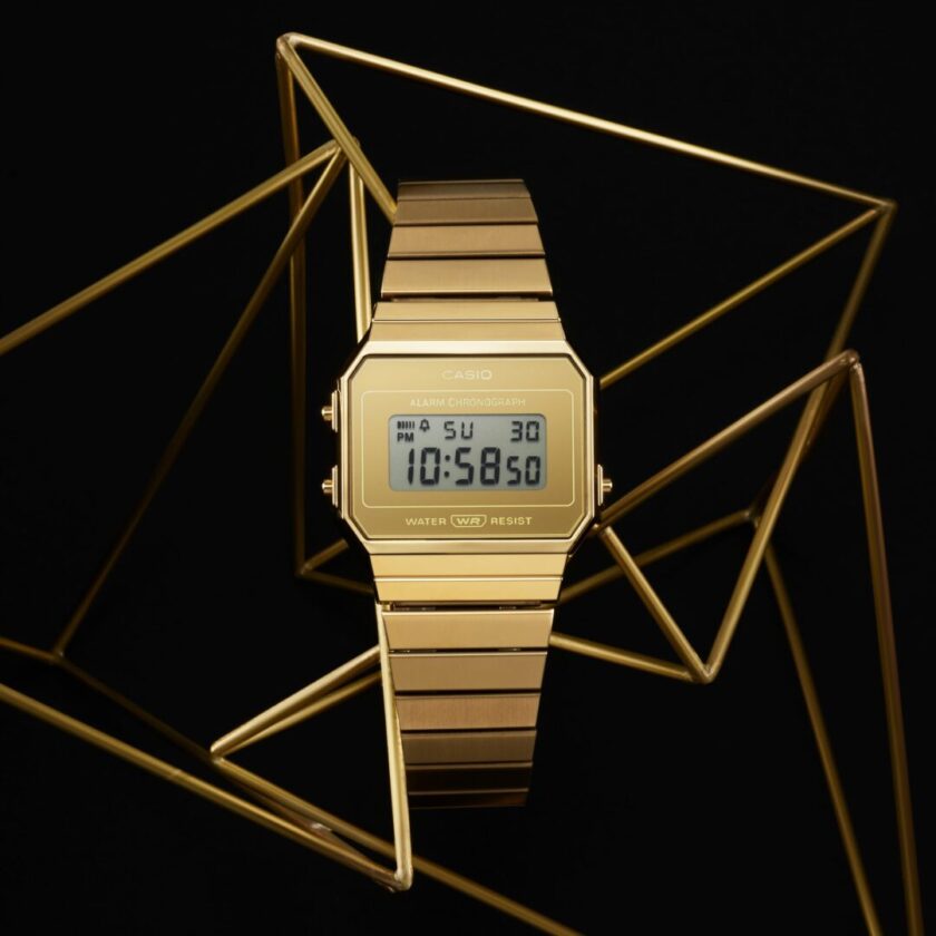 aiwatch_A700WEVG-9ADF - Montre Classique Homme/Femme Casio A700WEVG-9ADF - Bracelet Acier Inoxydable, Affichage Digital, Étanche, Style Vintage - Argent - Référence A700WEVG-9ADF