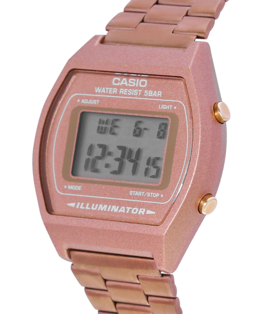 aiwatch_B640WC-5ADF - Montre CASIO Vintage Femme - B640WC-5ADF - Bracelet Doré En Acier Inoxydable -Résistante à l'eau - 12 Mois De Garantie
