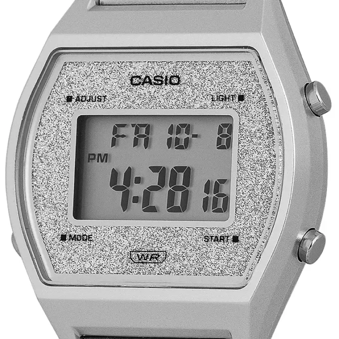 Montre CASIO Vintage Unisexe - B640WDG-7DF - Bracelet Gris En Acier Inoxydable - Cadran Blanc - 12 Mois De Garantie