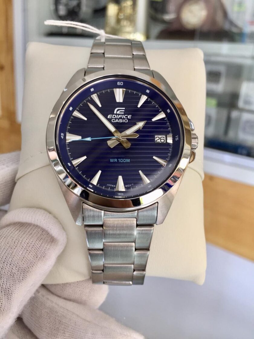 aiwatch_EFV-140D-2AVUDF - Montre Homme Casio Analogique à 3 aiguilles EFV-140D-2AVUDF - Bracelet Gris En Acier Inoxydable - Résistance à l'eau 10 ATM
