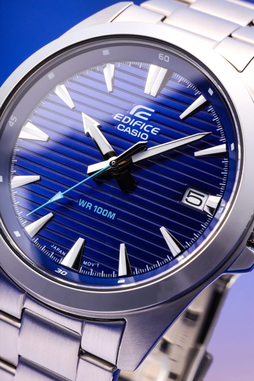 aiwatch_EFV-140D-2AVUDF - Montre Homme Casio Analogique à 3 aiguilles EFV-140D-2AVUDF - Bracelet Gris En Acier Inoxydable - Résistance à l'eau 10 ATM