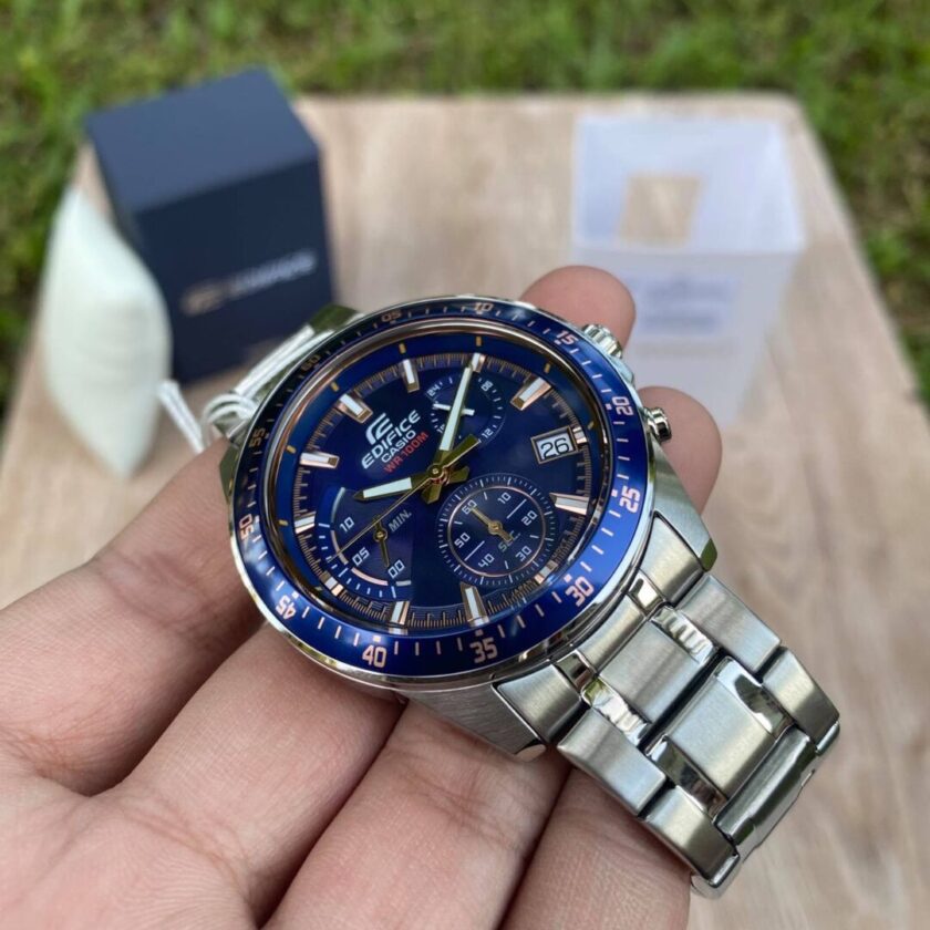aiwatch_EFV-540D-2AVUDF - Montre Homme Casio Edifice - EFV-540D-2AVUDF - Bracelet en acier inoxydable - Chronographe - Affichage analogique - Résistant à l'eau