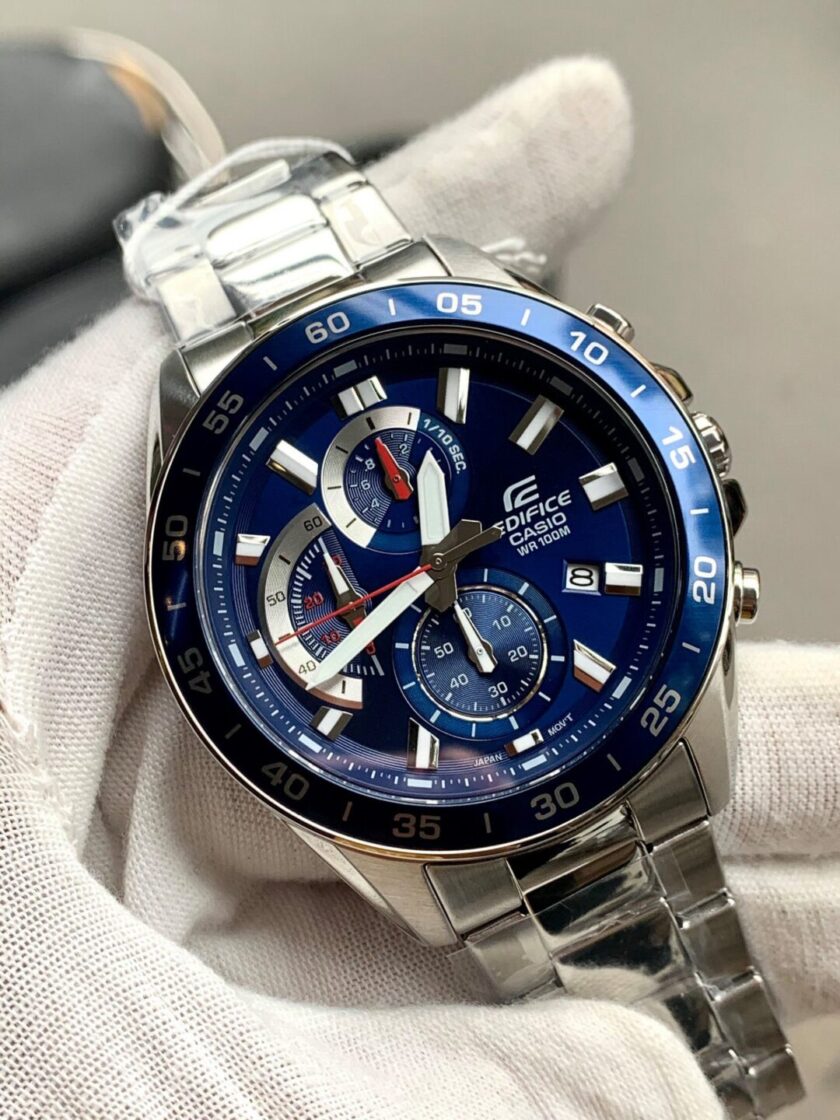 aiwatch_EFV-550D-2AVUDF - Montre Homme Casio Edifice - EFV-550D-2AVUDF - Bracelet Gris en Acier Inoxydable - Resistance à l'eau 10 ATM
