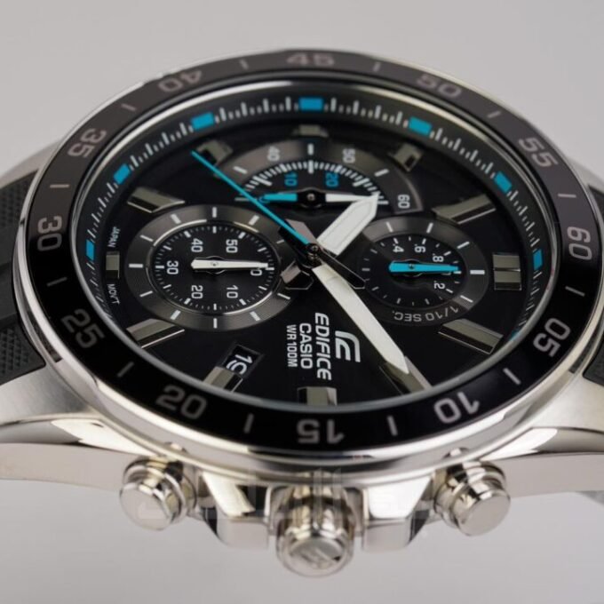 Montre Homme Casio Edifice - EFV-550P-1AVUDF - Bracelet Noir En Résine - Résistance à l'eau 10 ATM