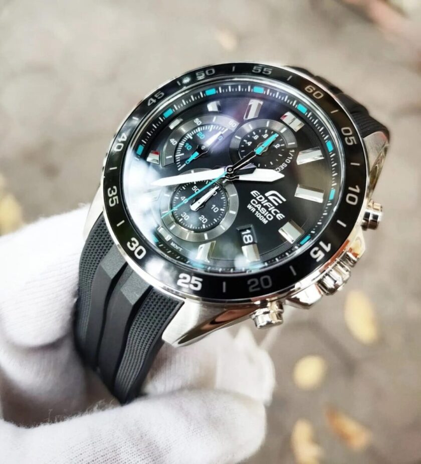 aiwatch_EFV-550P-1AVUDF - Montre Homme Casio Edifice - EFV-550P-1AVUDF - Bracelet Noir En Résine - Résistance à l'eau 10 ATM