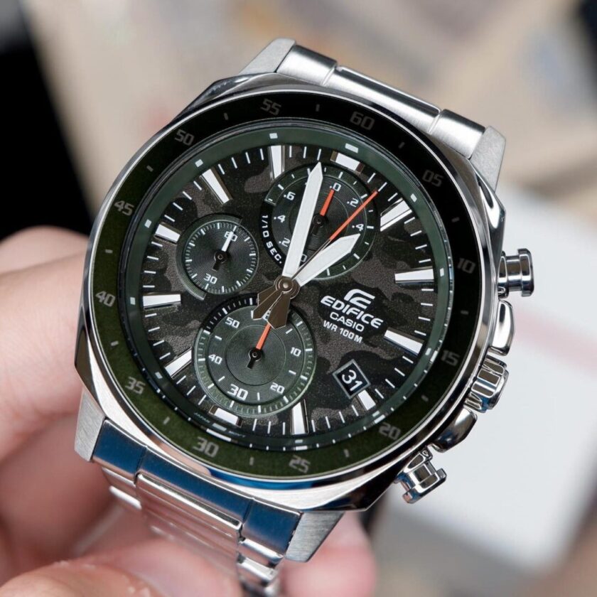 aiwatch_EFV-600D-3CVUDF - Montre Homme Casio Edifice - EFV-600D-3CVUDF - Bracelet en acier inoxydable - Chronographe - Affichage analogique - Résistant à l'eau