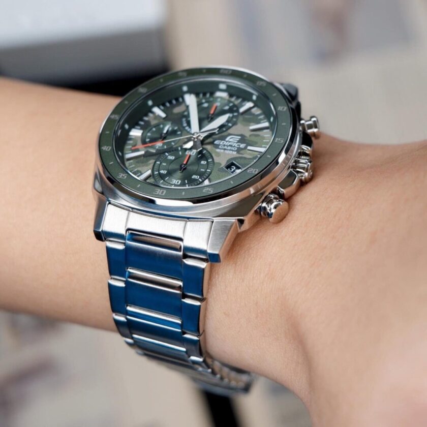 aiwatch_EFV-600D-3CVUDF - Montre Homme Casio Edifice - EFV-600D-3CVUDF - Bracelet en acier inoxydable - Chronographe - Affichage analogique - Résistant à l'eau