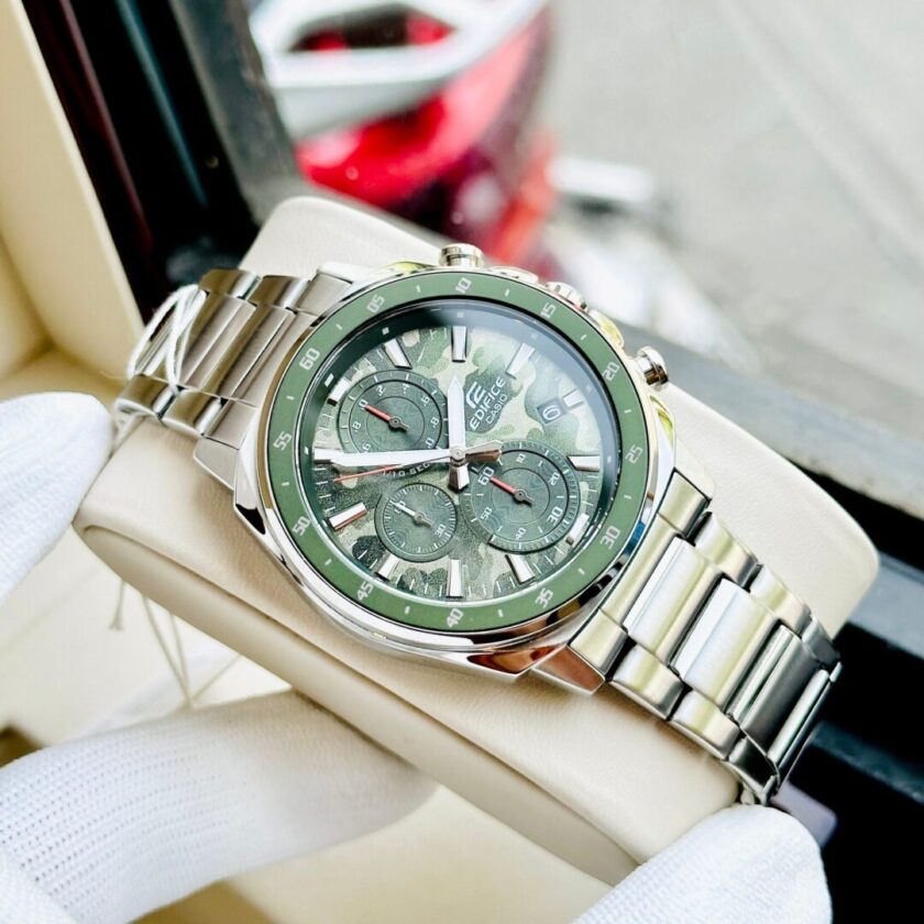 aiwatch_EFV-600D-3CVUDF - Montre Homme Casio Edifice - EFV-600D-3CVUDF - Bracelet en acier inoxydable - Chronographe - Affichage analogique - Résistant à l'eau