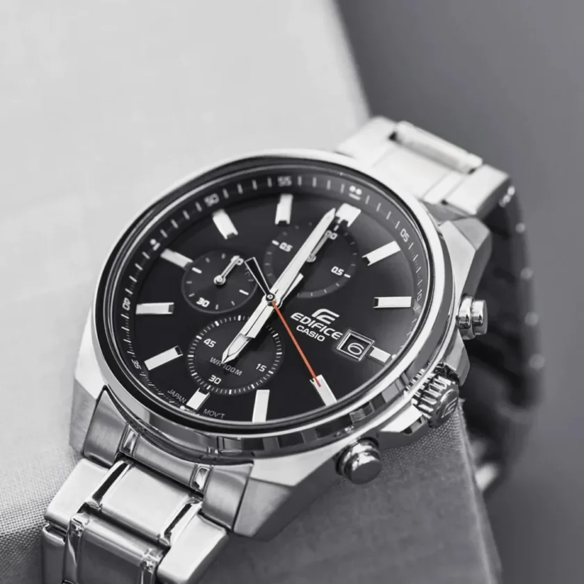 aiwatch_EFV-610D-1AVUDF - Casio EFR-610D-1AVUDF - Montre en Acier Inoxydable Résistante à l'Eau - Élégance Sportive avec Chronographe