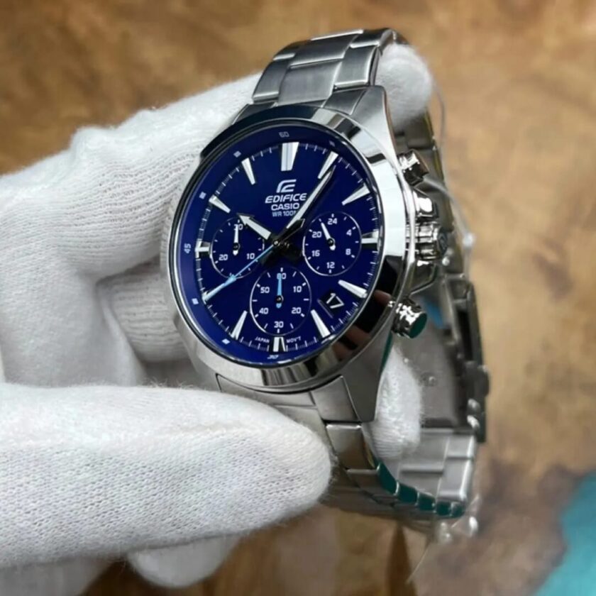 aiwatch_EFV-630D-2AVUDF - Montre Homme Casio Chronographe standard EFV-630D-2AV - Bracelet Gris En Acier Inoxydable - Résistance à l'eau 10 ATM