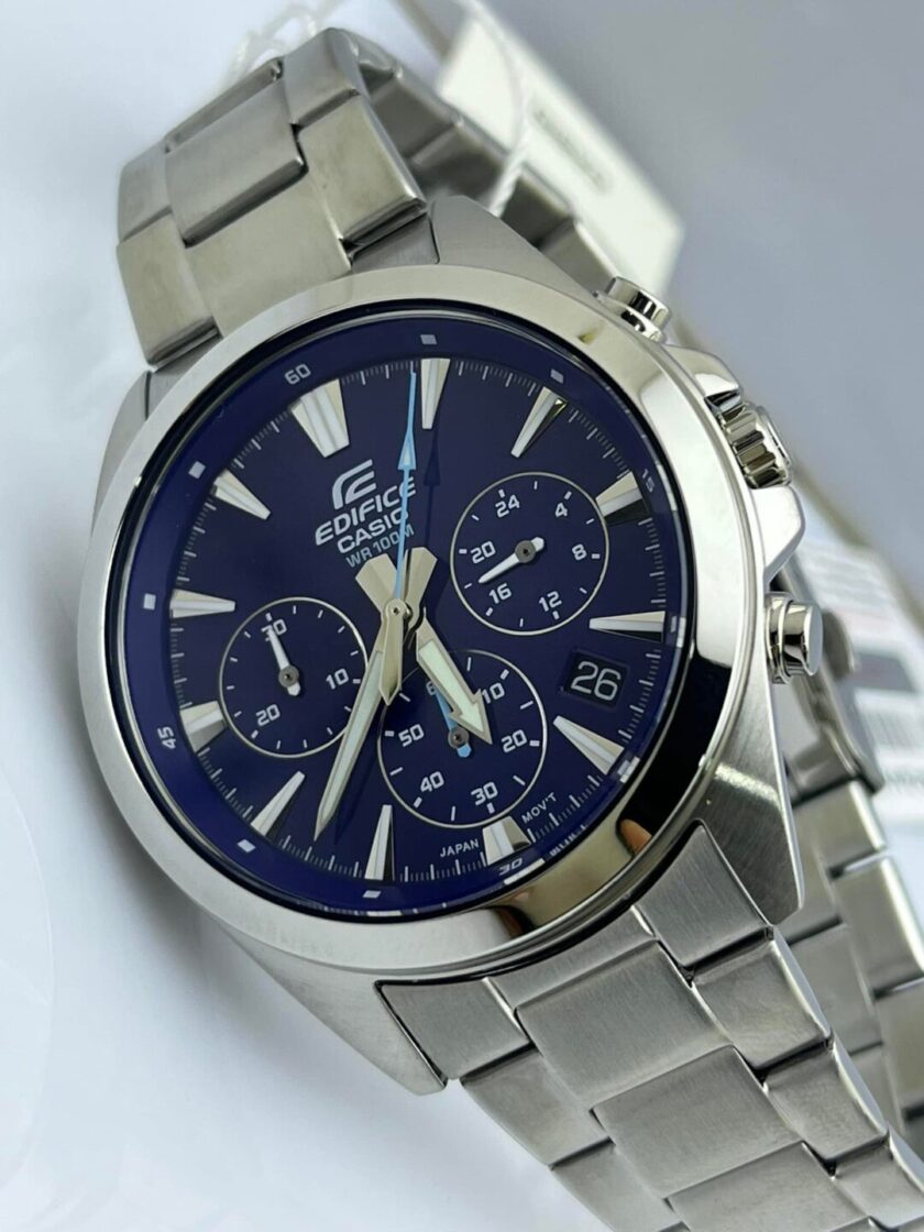 aiwatch_EFV-630D-2AVUDF - Montre Homme Casio Chronographe standard EFV-630D-2AV - Bracelet Gris En Acier Inoxydable - Résistance à l'eau 10 ATM