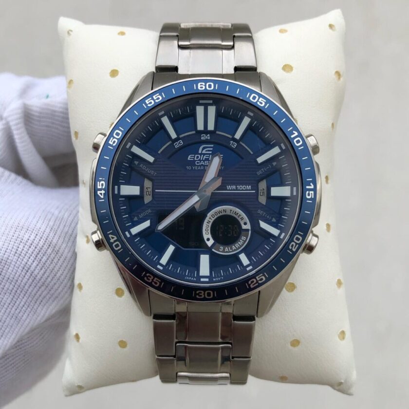 aiwatch_EFV-C100D-2AVDF - Montre Homme Casio - EFV-C100D-2AVDF - Bracelet en acier inoxydable - Résistant à l'eau