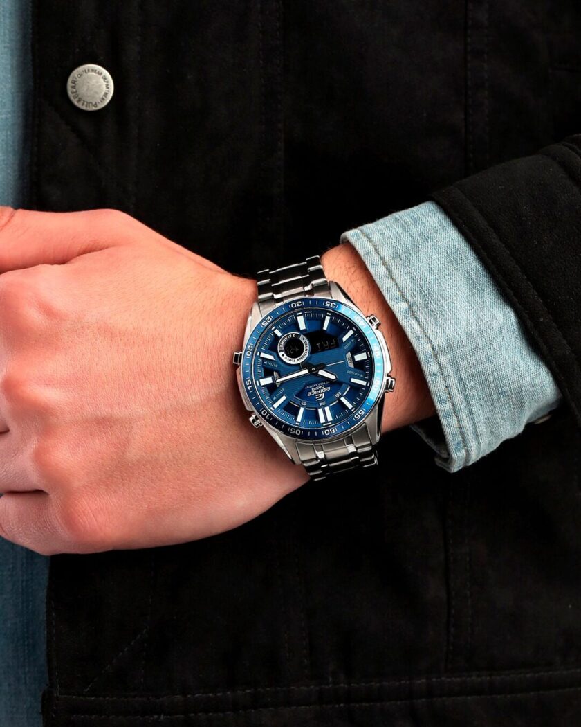 aiwatch_EFV-C100D-2AVDF - Montre Homme Casio - EFV-C100D-2AVDF - Bracelet en acier inoxydable - Résistant à l'eau