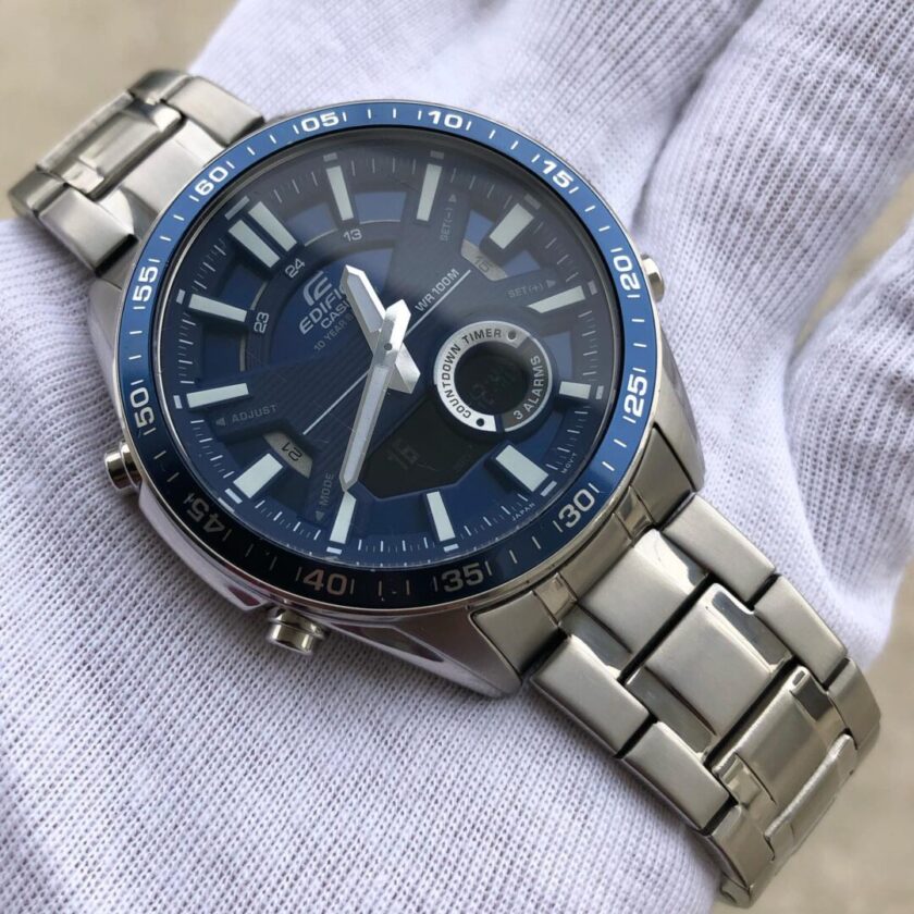 aiwatch_EFV-C100D-2AVDF - Montre Homme Casio - EFV-C100D-2AVDF - Bracelet en acier inoxydable - Résistant à l'eau