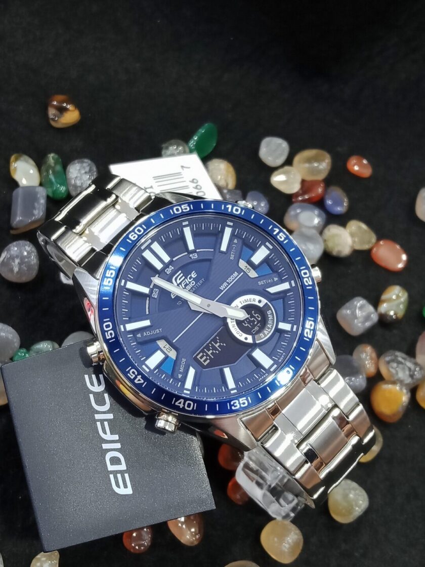 aiwatch_EFV-C100D-2AVDF - Montre Homme Casio - EFV-C100D-2AVDF - Bracelet en acier inoxydable - Résistant à l'eau