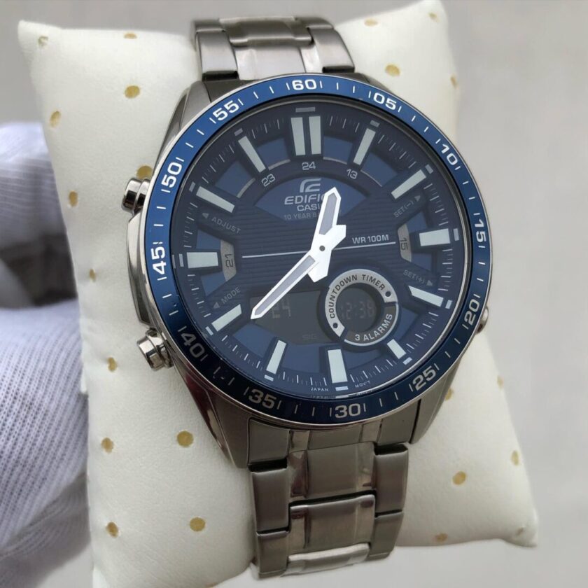 aiwatch_EFV-C100D-2AVDF - Montre Homme Casio - EFV-C100D-2AVDF - Bracelet en acier inoxydable - Résistant à l'eau