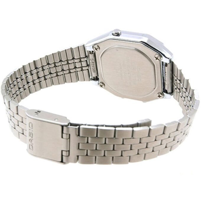 Montre Casio Vintage - LA680WA-1DF - Bracelet en Acier Inoxydable - Affichage Numérique - Résistant à l'eau