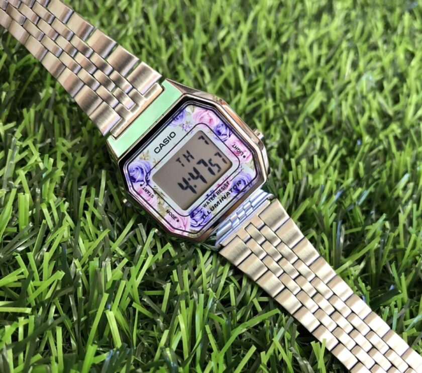 aiwatch_LA680WA-4CDF - Montre Femme Casio - D204 LA680WA-4CDF VINTAGE - Bracelet en acier inoxydable - Résistant à l'eau