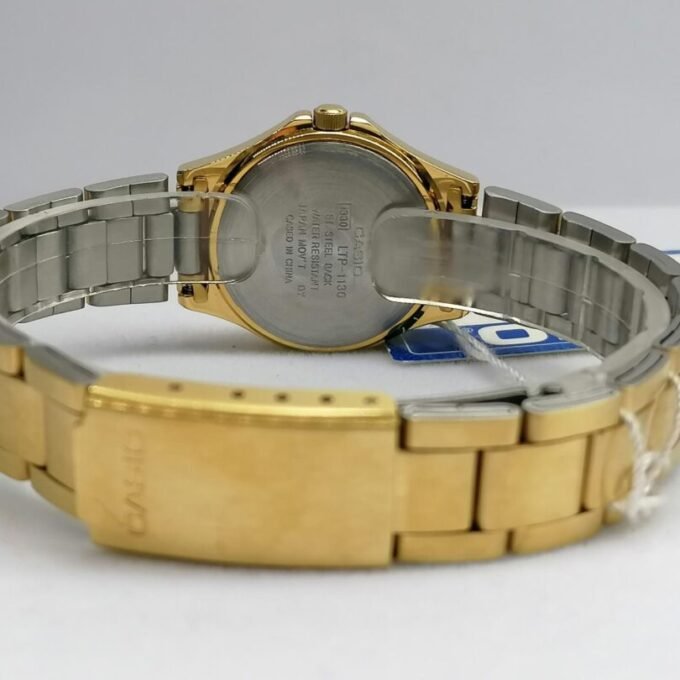 Montre Casio Femme - Bracelet Gris En Acier Inoxydable - Résistante À L'Eau - 12 Mois De Garantie - Ltp-1130N-1Ardf