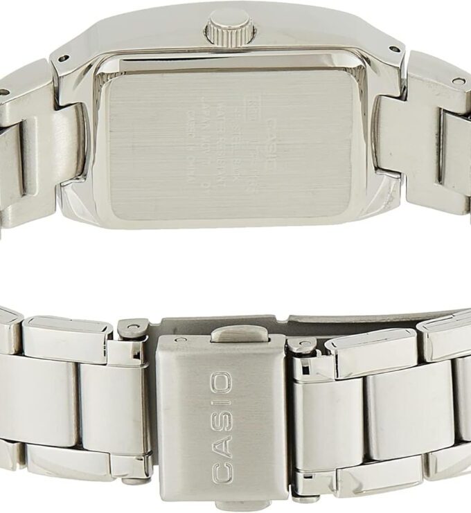Montre CASIO Femme - LTP-1165A-4CDF - Bracelet Gris En Acier Inoxydable - Résistante à l'eau - 12 Mois De Garantie
