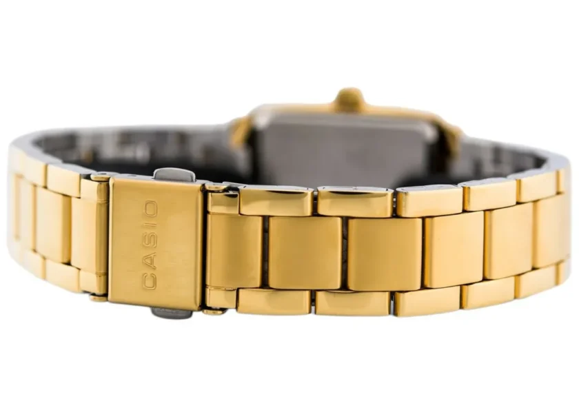 aiwatch_LTP-1165N-9CRDF - Montre CASIO Femme - LTP-1165N-9CRDF - Bracelet Dorée En Acier Inoxydable - Cadran Jaune - 12 Mois De Garantie