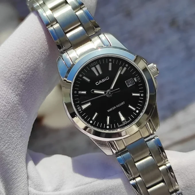 aiwatch_LTP-1215A-1A2DF - Montre Femme Casio - LTP-1215A-1A2DF - Bracelet en Acier Inoxydable