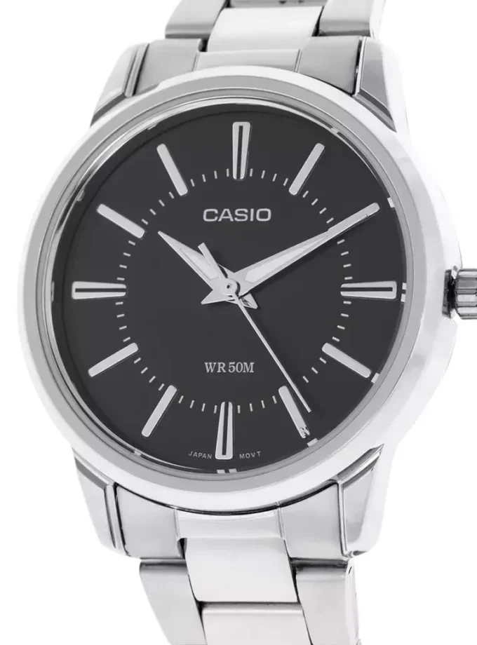 Montre CASIO Femme - Bracelet Gris En Acier Inoxydable - Résistante à l'eau - 12 Mois De Garantie - LTP-1303D-1AVDF