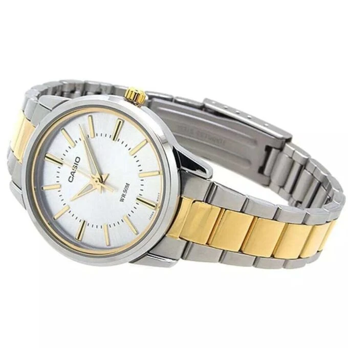 Montre Femme Casio - LTP-1303SG-7AVDF - Bracelet en Acier Inoxydable - Argent/Or