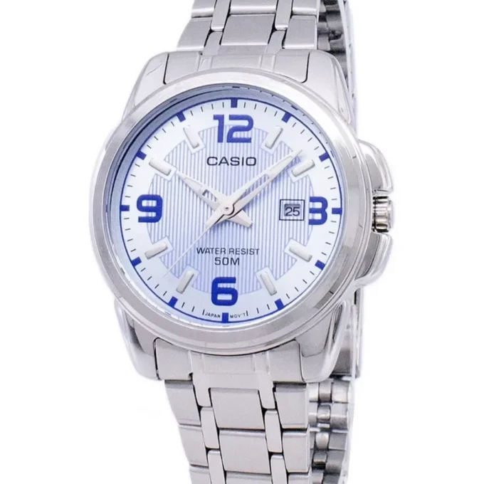 aiwatch_LTP-1314D-2AVDF - Montre-Bracelet Femme Casio Collection - Bracelet Gris En Acier Inoxydable - Ltp-1314D-2Avdf