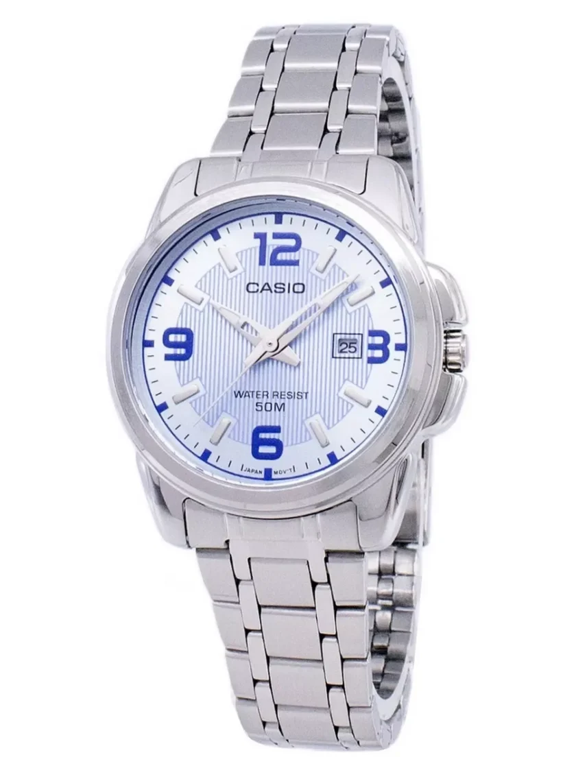 aiwatch_LTP-1314D-2AVDF - Montre-Bracelet Femme Casio Collection - Bracelet Gris En Acier Inoxydable - Ltp-1314D-2Avdf