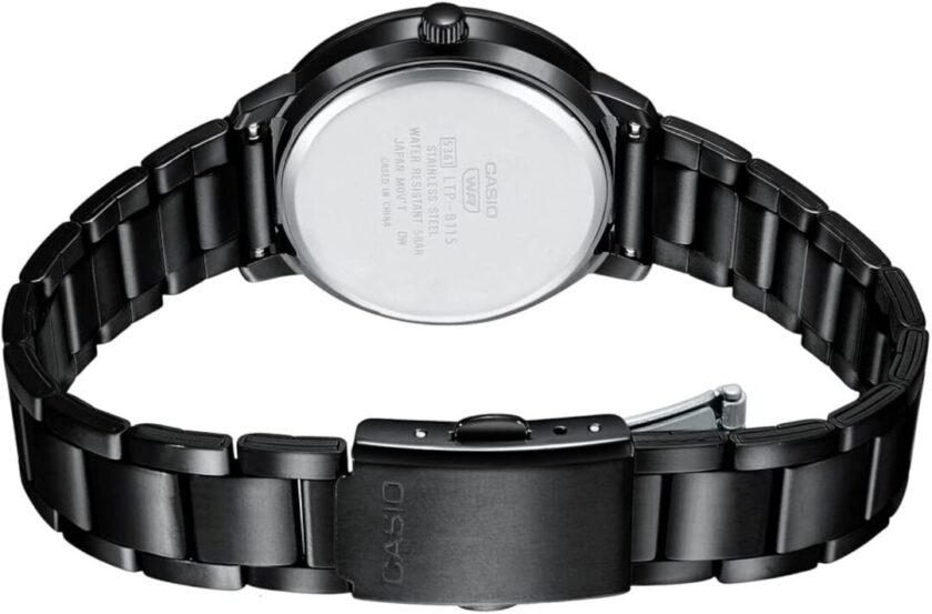 aiwatch_LTP-B115B-1EVDF - Montre-Bracelet Femme Casio Collection - LTP-B115B-1EVDF - Bracelet Noir En Acier Inoxydable