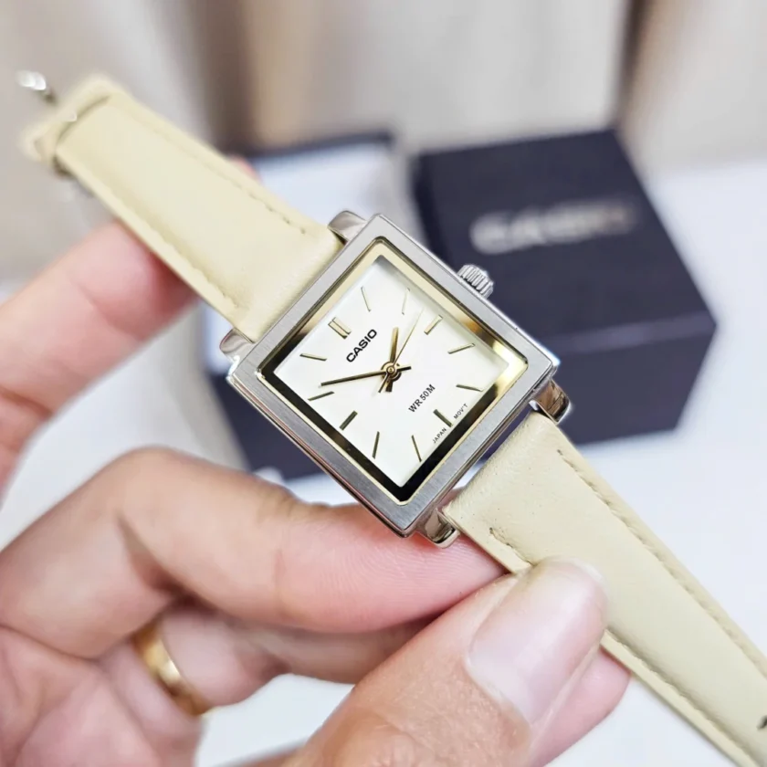 aiwatch_LTP-E176L-5AVDF - Montre Casio LTP-E176L-5AVDF - Élégance Classique avec Cadran Doré et Bracelet en Cuir