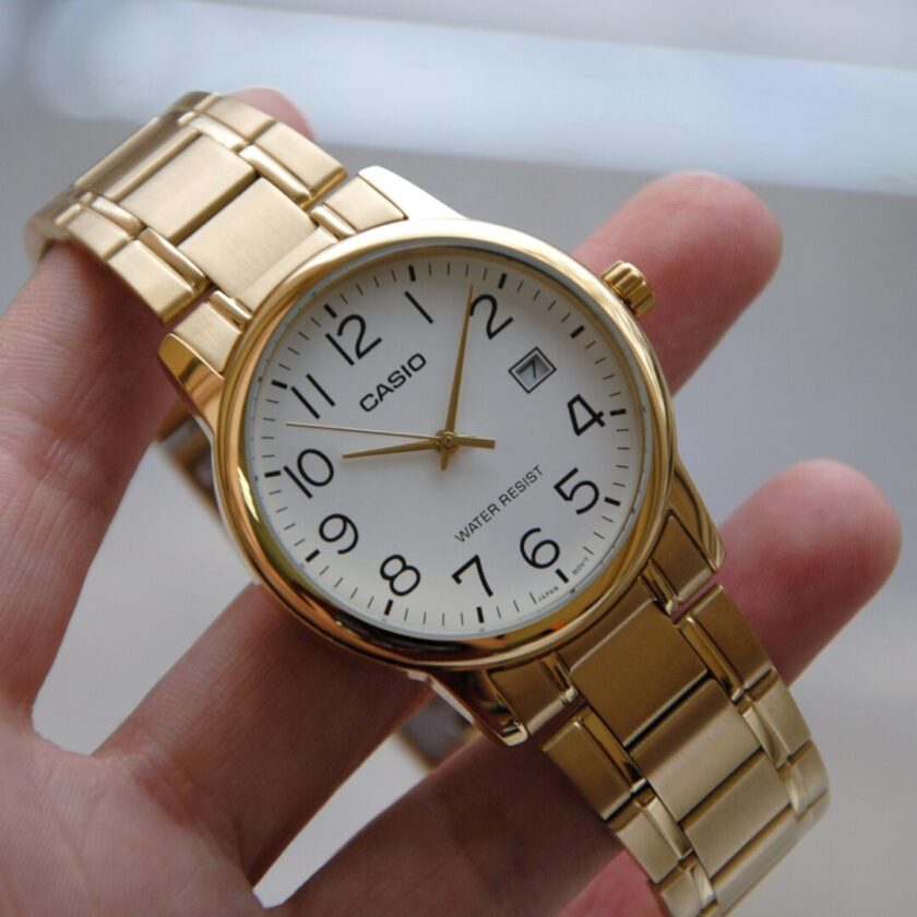 aiwatch_LTP-V002G-7B2UDF - Montre-Bracelet Femme - Casio Collection LTP-V002G-7B2UDF - Bracelet Dorée En Acier Inoxydable