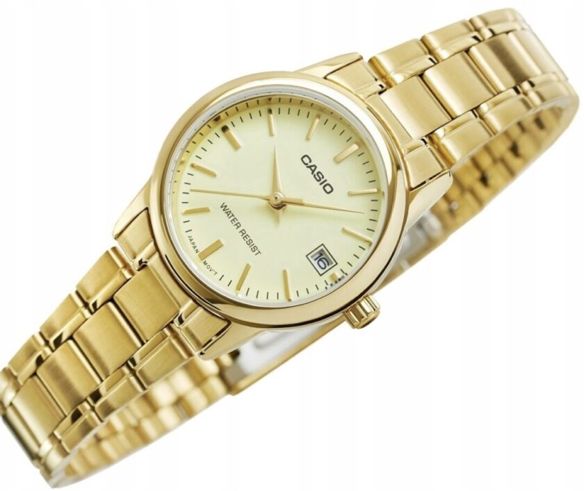aiwatch_LTP-V002G-9AUDF - Montre Femme Casio - LTP-V002G-9AUDF - Bracelet en acier inoxydable Or - Affichage analogique - Résistant à l'eau