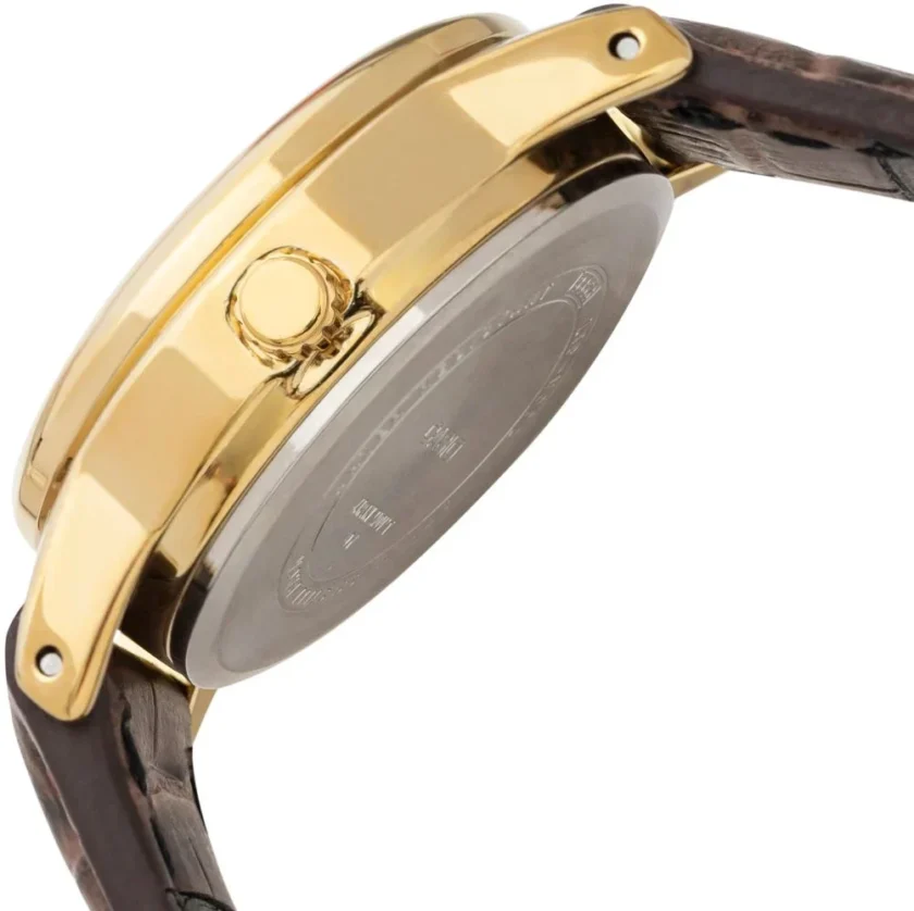 aiwatch_LTP-V002GL-1BUDF - Montre CASIO Femme - LTP-V002GL-1BUDF - Bracelet Marron En Cuir Véritable - Résistante à l'eau - 12 Mois De Garantie