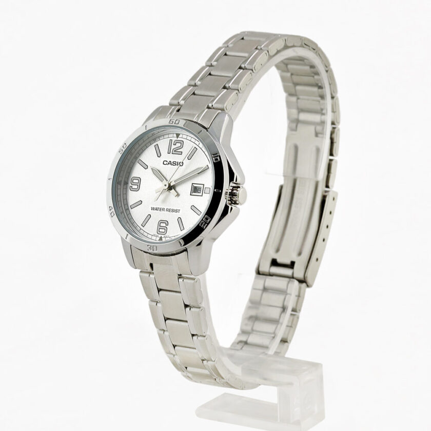 aiwatch_LTP-V004D-7B2UDF - Montre Homme Casio - LTP-V004D-7B2UDF - Bracelet en acier inoxydable gris - Affichage analogique - Verre minéral